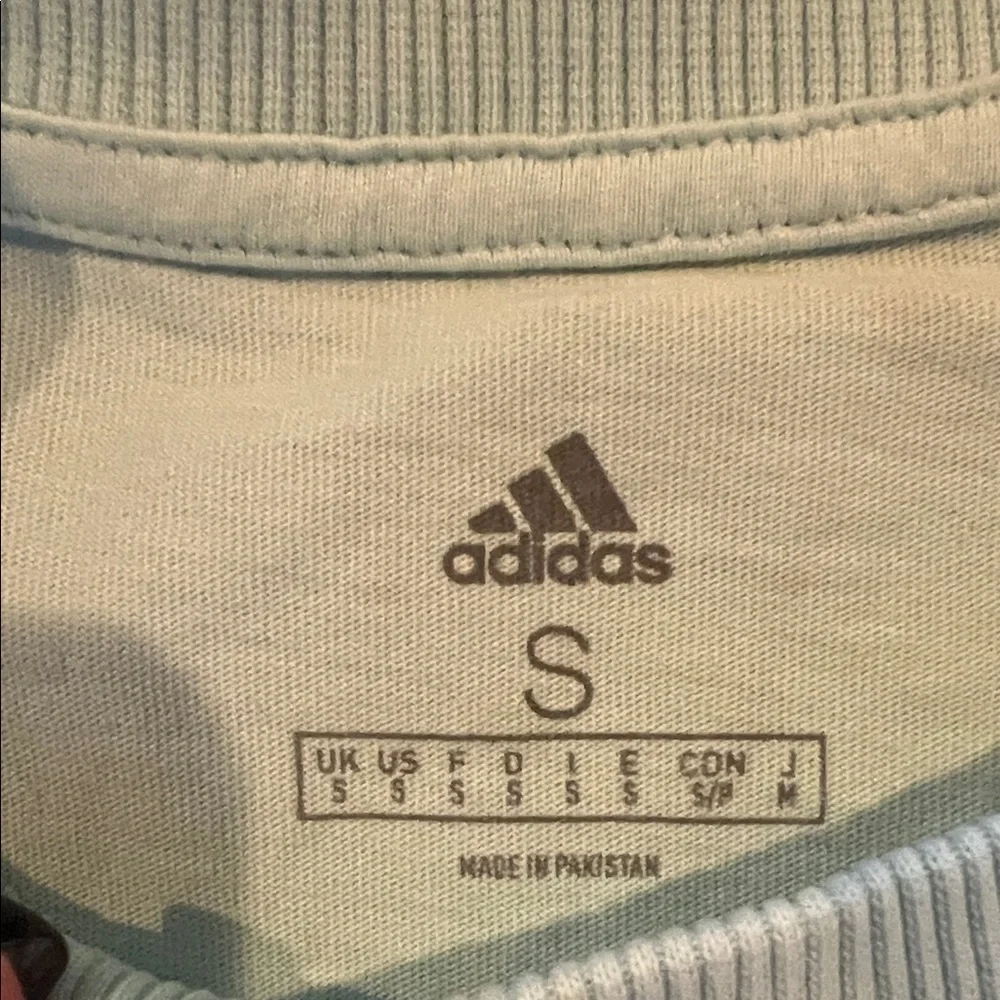 Adidas Men's Soft Blue Short Sleeve Tee
